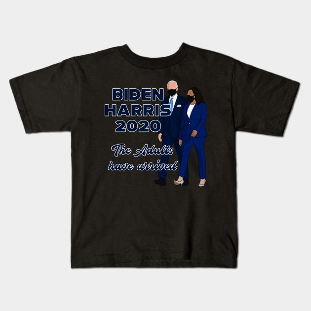 Biden Harris 2020 The Adults Have Arrived Kids T-Shirt by Hevding